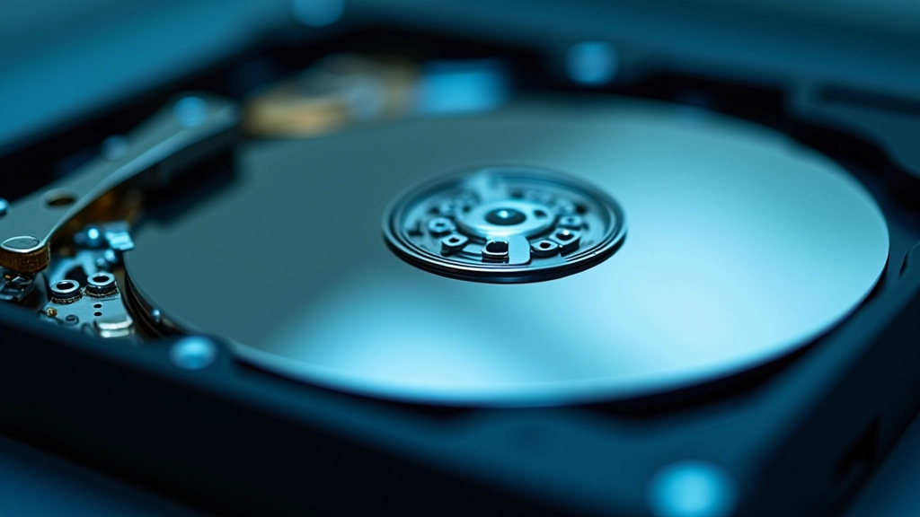 Computador com disco rígido aberto