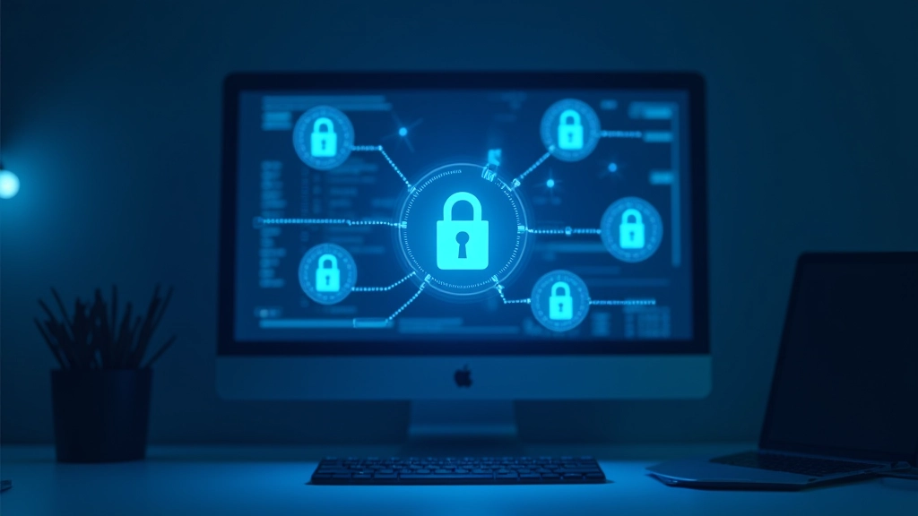 Cadeado digital e código binário representando segurança cibernética