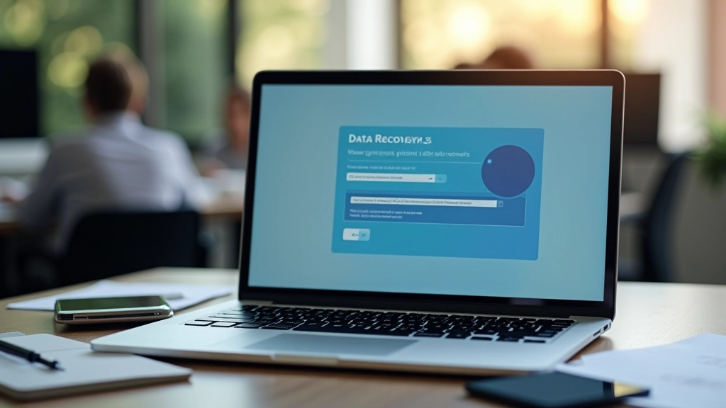 Software de recuperação de dados com interface clara mostrando ficheiros encontrados e opções de restauro